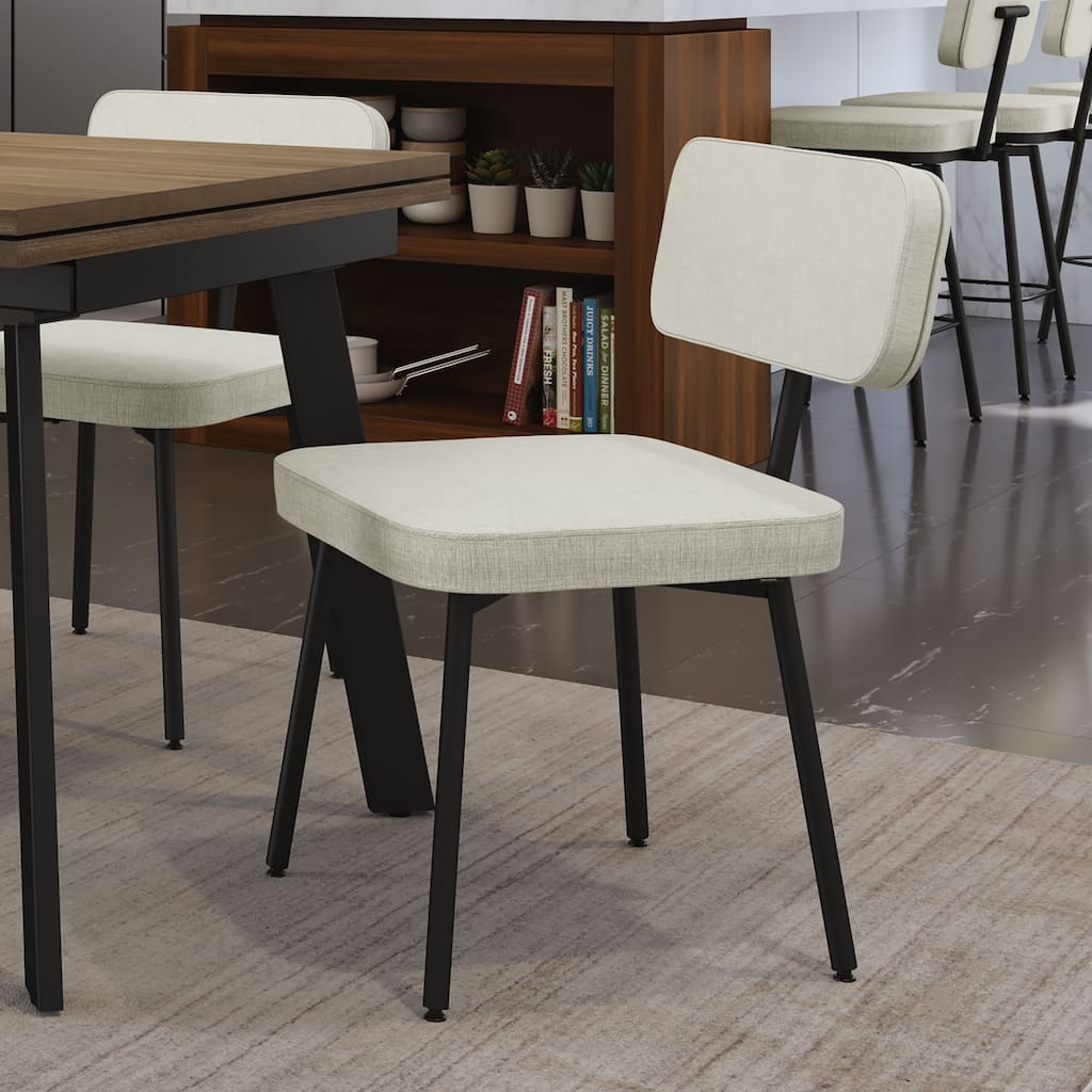 Amisco Tereza Upholstered Dining Chair with Metal Legs