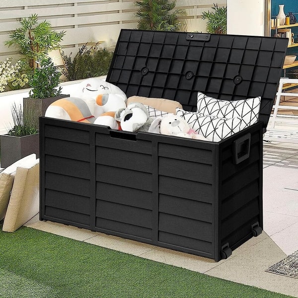 75 Gallon Outdoor Resin Deck Storage Box Container - Bed Bath & Beyond
