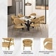 preview thumbnail 4 of 61, Set of 2 Bella Modern Leather or Velvet Upholstered Dining Chair with Gold Stainless Steel Legs for Home Office Kitchen