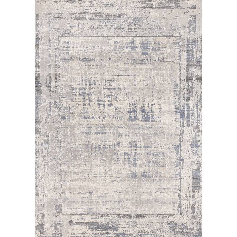 HomeRoots Abstract Modern Rectangle Area Rug - 5' X 8'