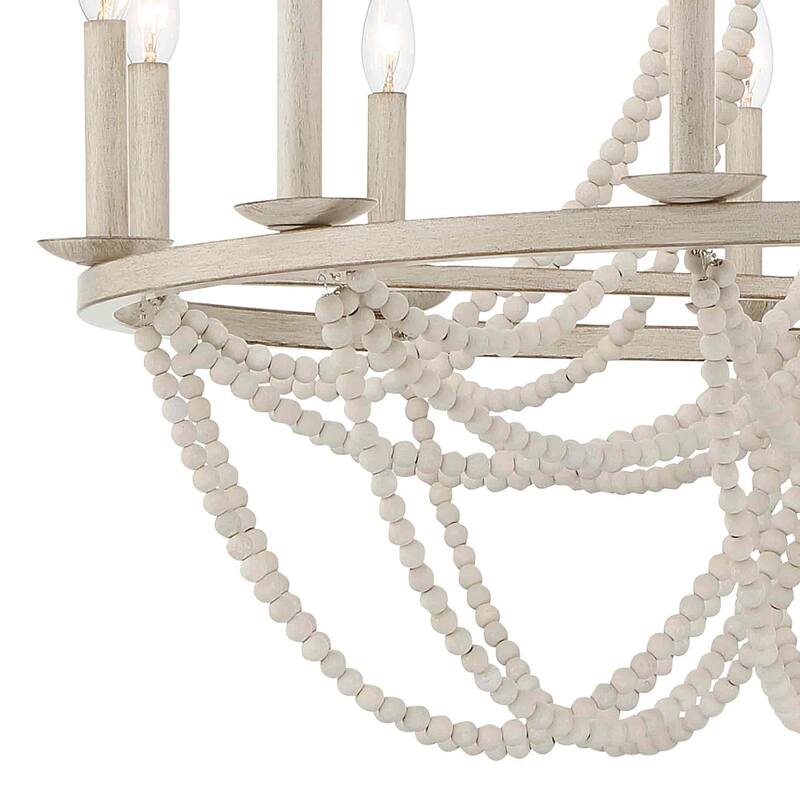 Cauhu 12-light Farmhouse Empire Beaded Chandelier - N/A