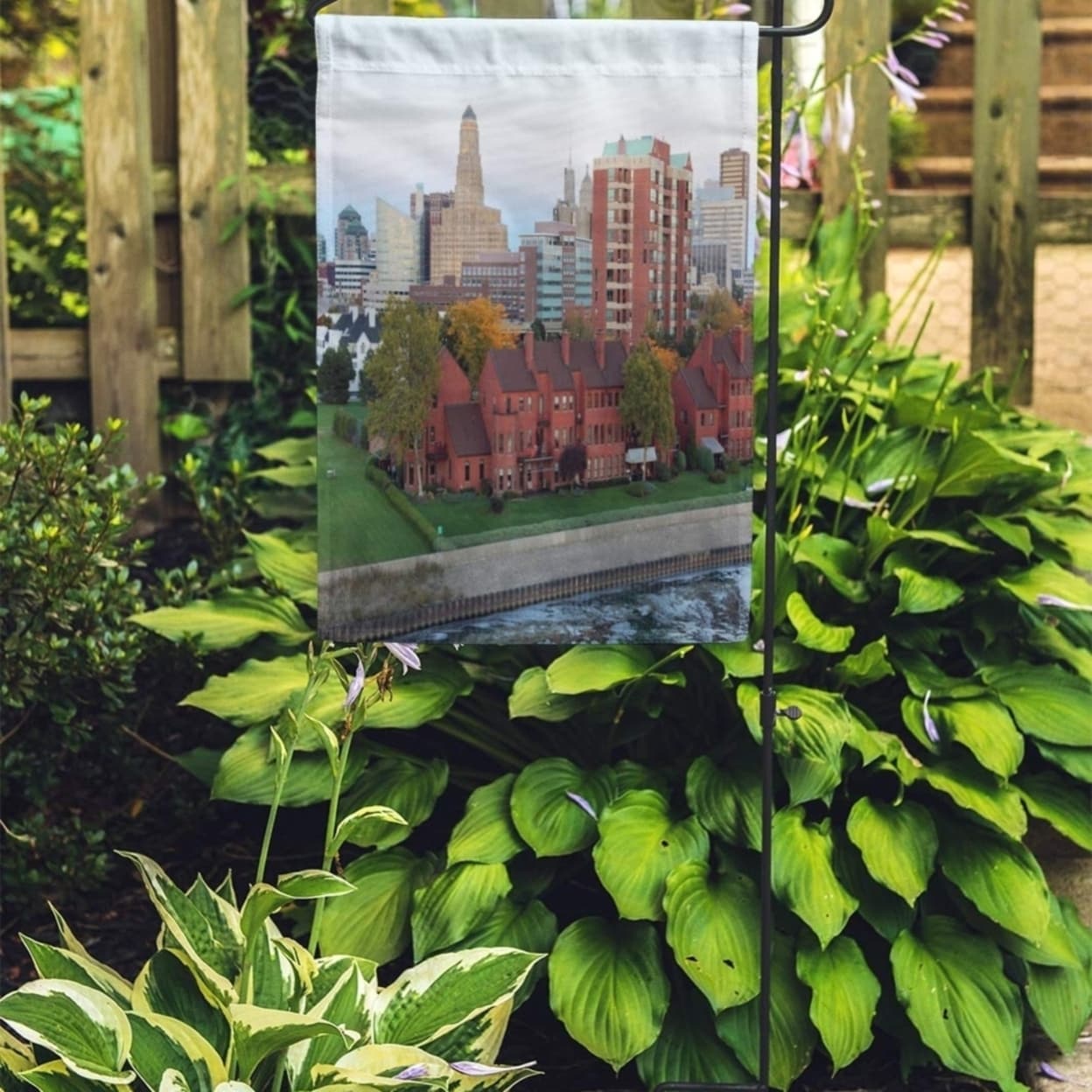 Shop Buffalo Skyline At Dusk In October From The Erie Basin Garden Flag Decorative Flag House Banner 28x40 Inch On Sale Overstock 31391622