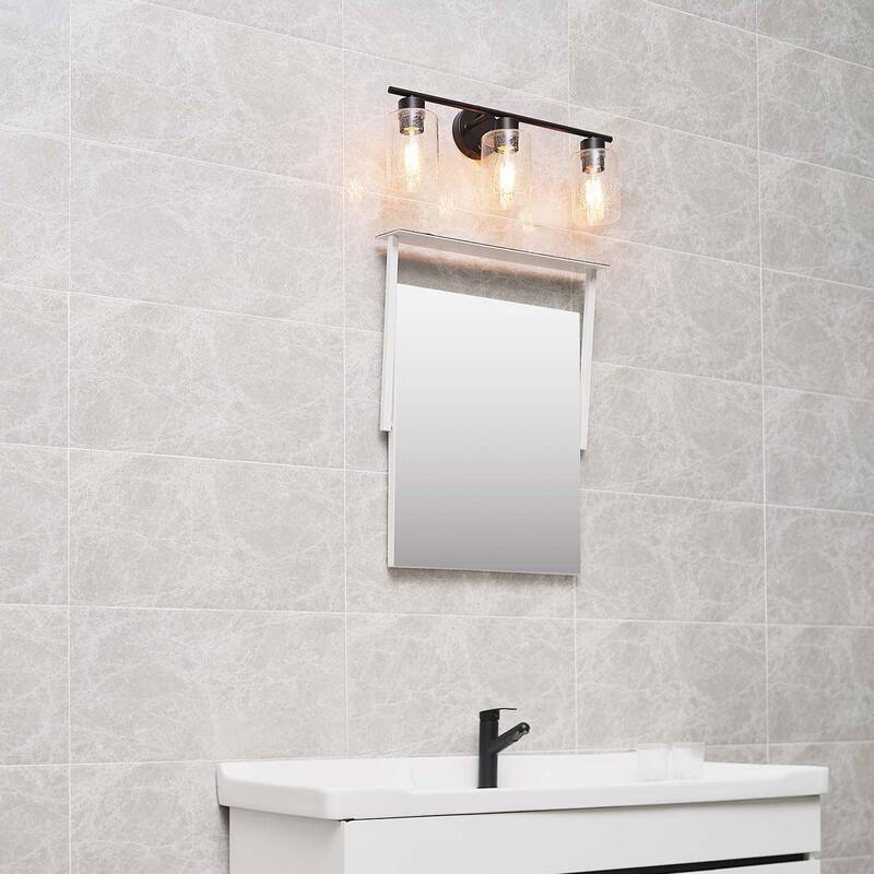 Bellevue Lydia 3 Light 23" Wide Bathroom Vanity Light with Seeded