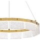 preview thumbnail 4 of 6, Alice Integrated LED Brushed Gold Pendant Light