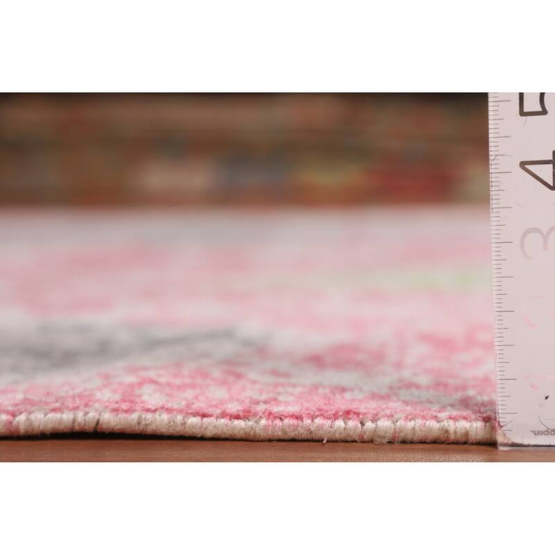 Contemporary Abstract Indian Area Rug Hand-Knotted Wool Carpet - 9'10"x 11'11"