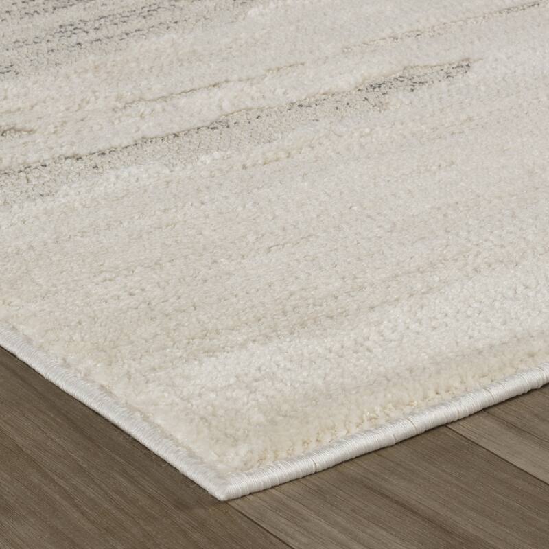 Biped Abstract Stain Resistant Woven Durable Area Rug By HomeRoots