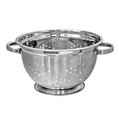 IH Casa Decor Stainless Steel Deep Colander With Handles 13" - Silver