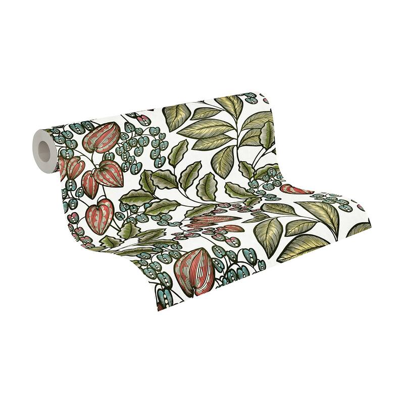 AS Creation Leif White Vine Trail Wallpaper