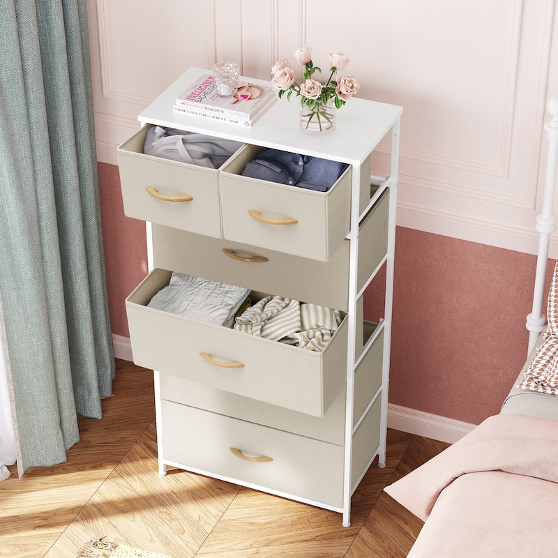 6-drawer Chest Vertical Dresser Storage Tower by Crestlive Products