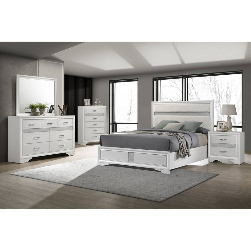 Miranda 4-piece Bedroom Set - White - Queen
