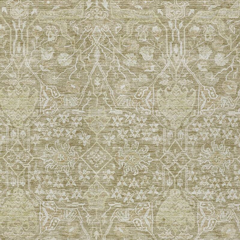 HomeRoots Floral Transitional Rectangle Outdoor Rug