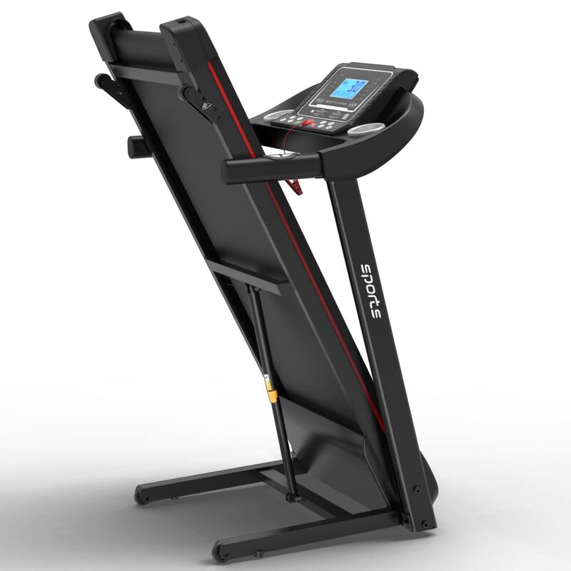 Folding Motorized Treadmill with Manual Incline,MP3 and 5" LCD Display