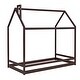 preview thumbnail 5 of 10, Twin Size House Bed with Playhouse Design, Sturdy Pine Wood Frame for Kids' Comfort and Imaginative Play