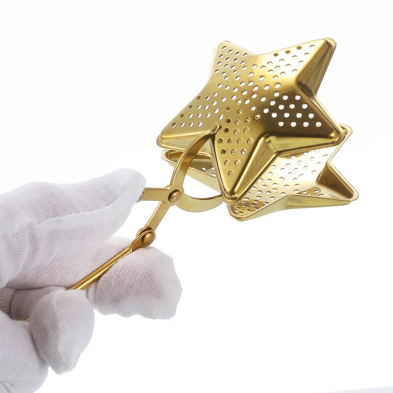 1 Pcs Star Snap Tea Ball Infuser, Tea Strainer, Fine Mesh Tea Steeper