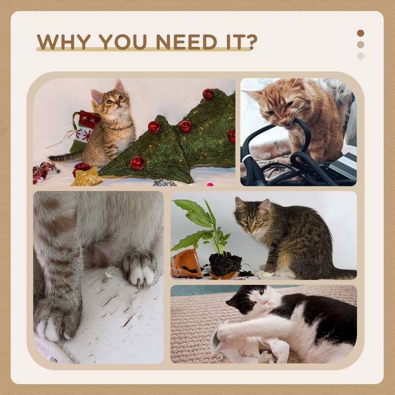 Multi-Level Cat Tree with Condo, Bed, Platforms & Sisal Scratcher - 17.75" W × 15.75" D × 45.75" H