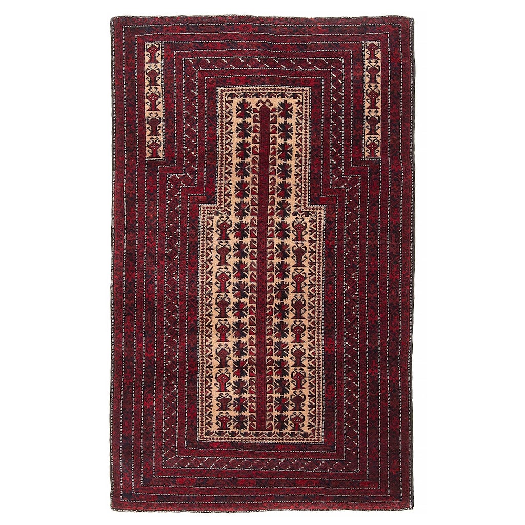 Teimani Tan Rug 3'0" x 5'0" - 3'0 x 5'0