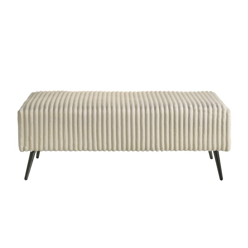 Queen Size Upholstered Panel Bed Set with 2 Nightstands and Storage Bench
