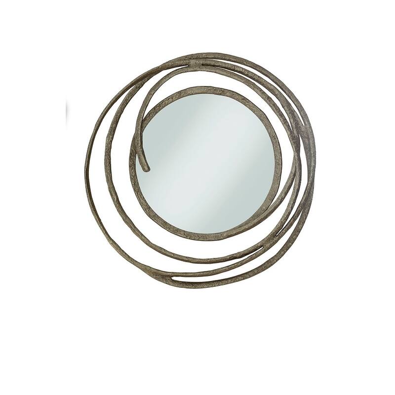 Furniture Classics Gold Circles Oval Mirror - Gold