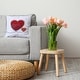 preview thumbnail 9 of 19, Hearts With Outlines Valentines Day Accent Pillow