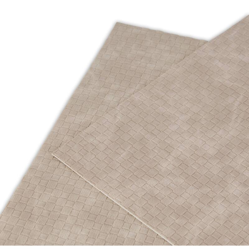 Dainty Home Sorento Faux Leather Reversible Rectangular Placemat Set - N/A
