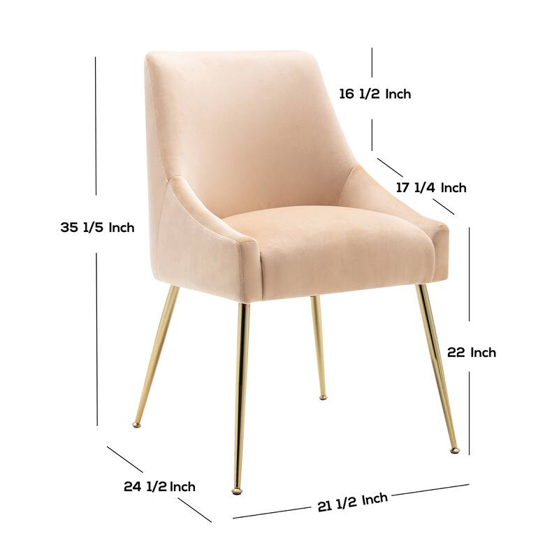 Heaven Contemporary Velvet Upholstered Accent Chair