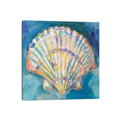 iCanvas "Scallop Shell Crop" by Jeanette Vertentes Canvas Print