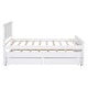 preview thumbnail 18 of 22, Twin Size Platform Bed with Trundle and Drawers, Grey