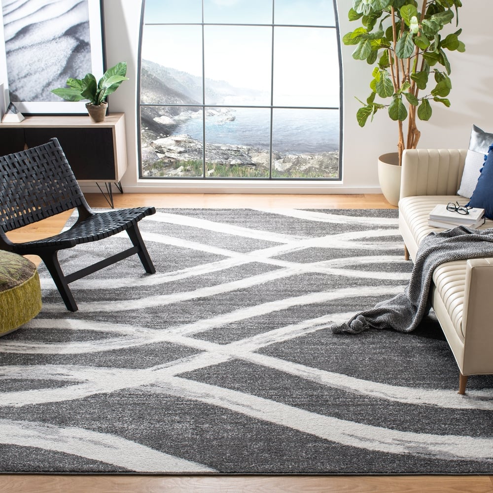 SAFAVIEH, Adirondack Vinni Modern Abstract Distressed Rug