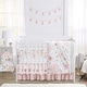 preview thumbnail 1 of 4, Boho Floral Girl Sweet Jojo Designs 6pc Crib Bedding + BreathableBaby Breathable Mesh Liner Bohemian Farmhouse