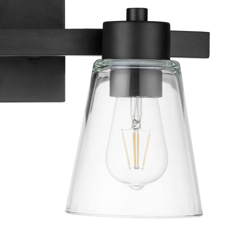 Prominence Home Fairendale Matte Black Farmhouse Vanity Light - Matte Black