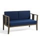 preview thumbnail 136 of 195, Outdoor Teak Solid Wood Patio Furniture Set Loveseat Armchair Table Collection