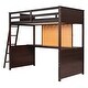 preview thumbnail 3 of 7, Versatility galore Twin size Wooden Loft Bed with Desk and Writing Board