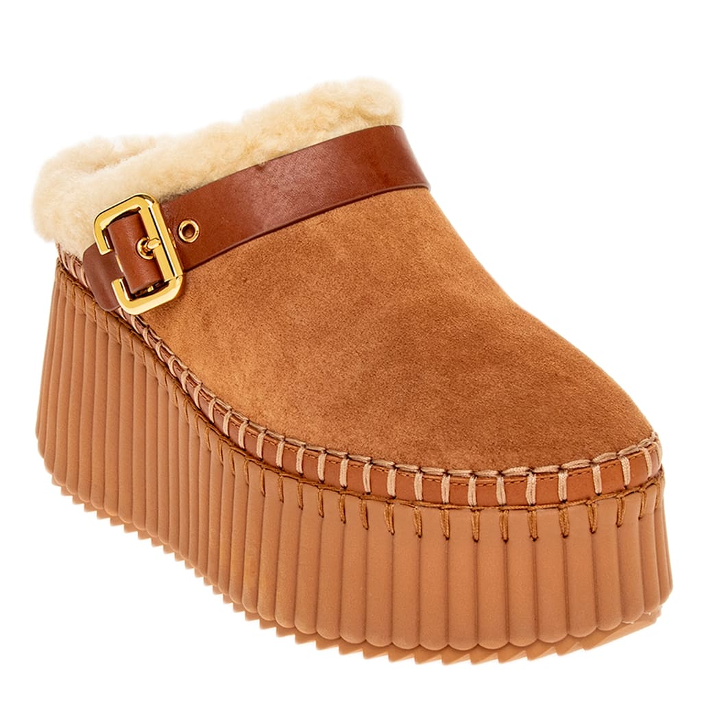 Chloe Nama Wedge Mules