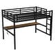 preview thumbnail 8 of 12, Space-Saving Design Loft Bed with Desk, Full XL Size