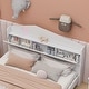 preview thumbnail 4 of 7, White Twin Size House Platform Bed with Storage House Shape Headboard
