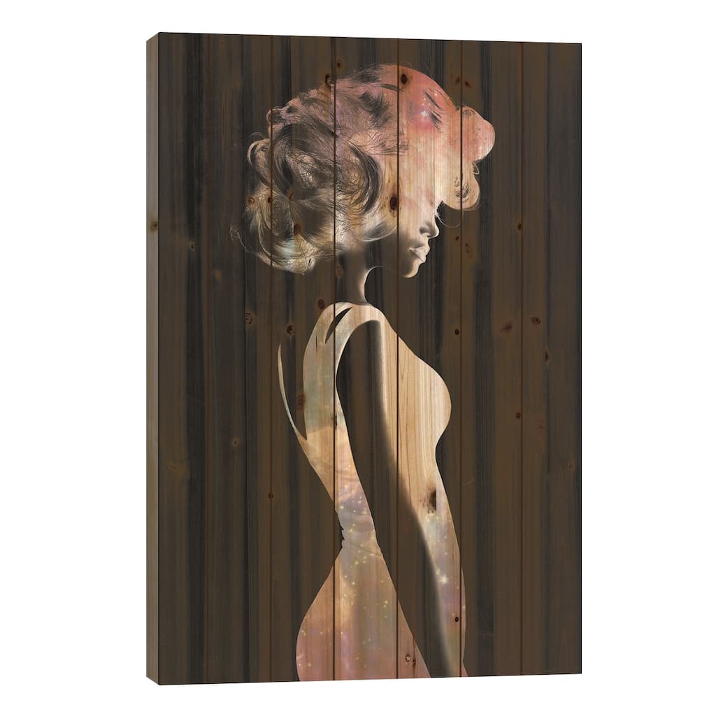 From Above Print On Wood by Dániel Taylor - Multi-Color