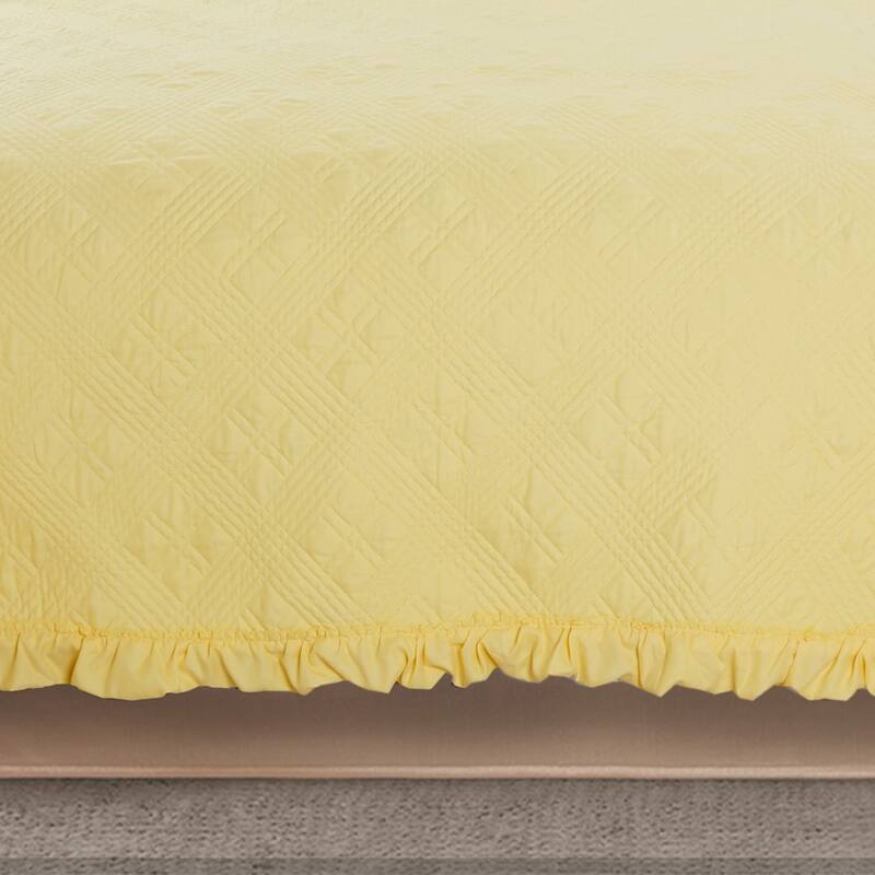 KASENTEX Soft Microfiber Quilt Set Machine Washable Bedspread All