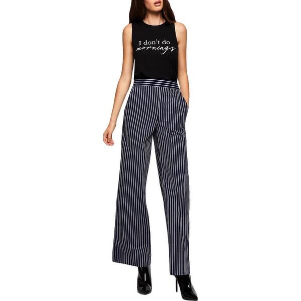 Shop Bcbgeneration Womens Palazzo Pants Cotton Striped Xs
