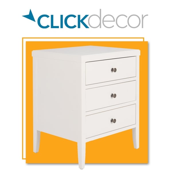 ClickDecor Finley Solid Wood 3 Drawer Nightstand. Opens flyout.