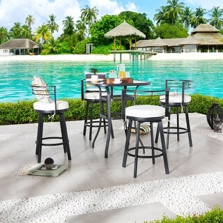 Patio Festival Outdoor 4-Person Square Dining Set