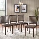 preview thumbnail 2 of 10, Simple Living Solid Wood Slat Back Dining Chairs (Set of 4) Espresso
