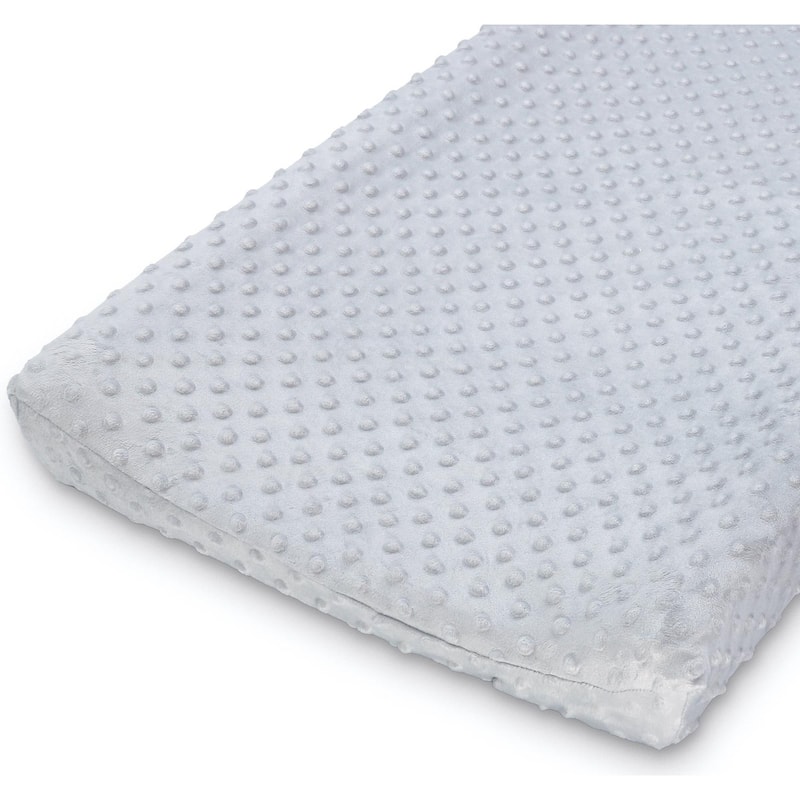 The Peanutshell Grey & White Minky Dot Changing Pad Covers, 2-Pack