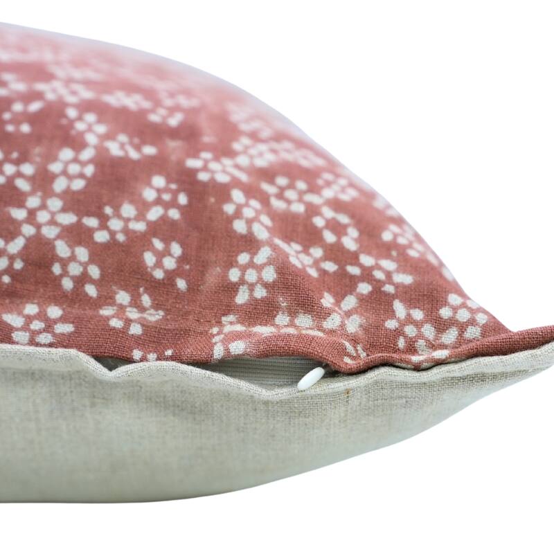 Fabdivine Handmade Block Print Cushion Cover Throw Home Décor Double Oxford Edges Pillow Case