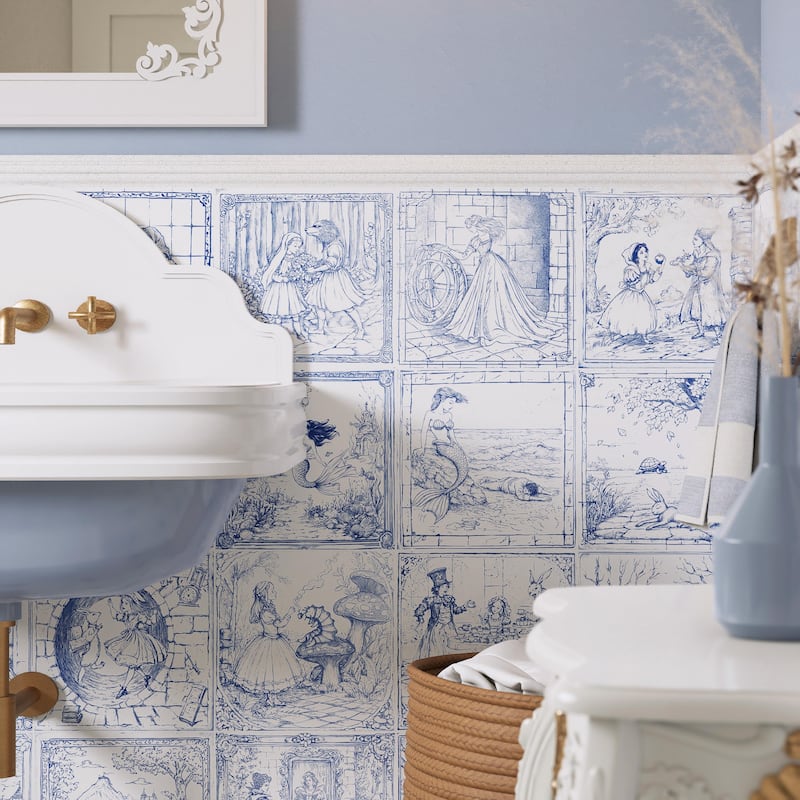 Merola Tile Once Upon A Tile 9-3/4" x 9-3/4" Porcelain Floor and Wall Tile