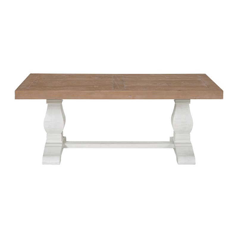 Napa 50" Solid Wood Pedestal Coffee Table