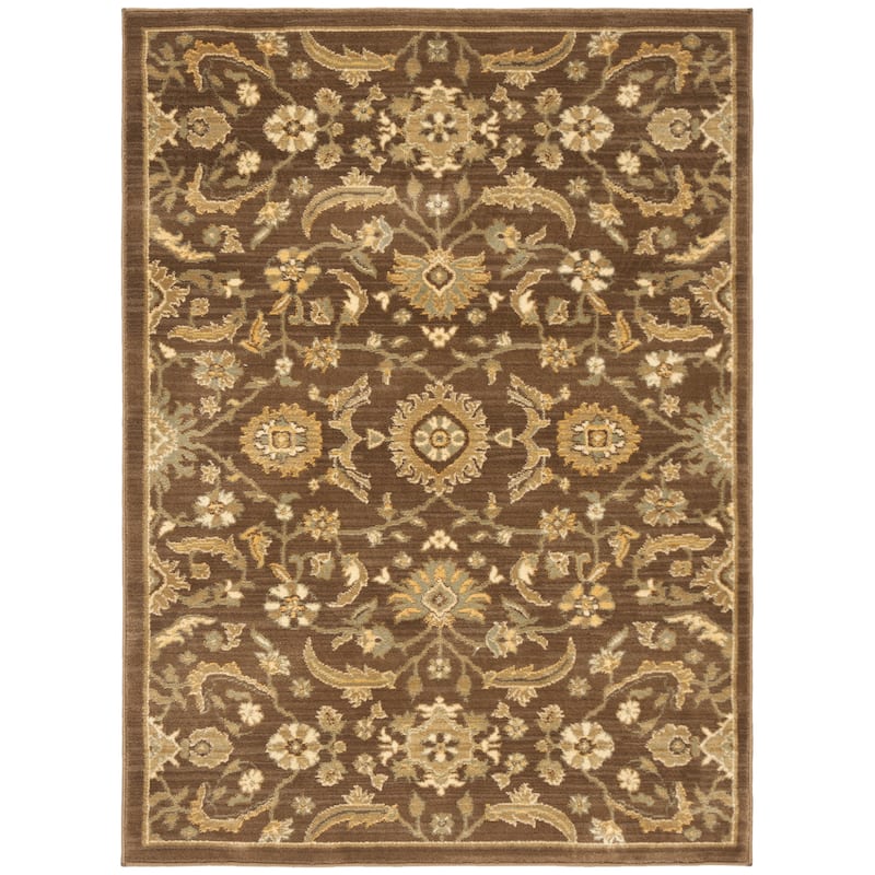 SAFAVIEH Heirloom Deb Traditional Oriental Rug - 4' x 5'7" - Brown/Green