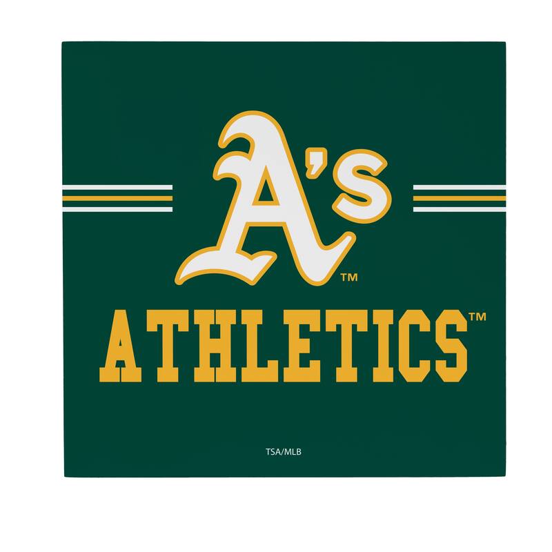Athletics Wooden Door Decor Wall Sign - Multi-Color