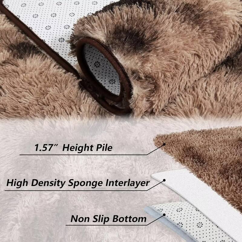 Garvee Shag Fluffy Area Rug Modern Indoor Plush Shaggy Carpet