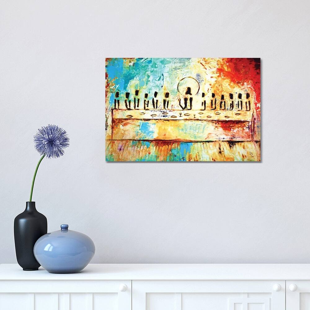 iCanvas "Abstract last supper" by Ivan Guaderrama Canvas Print
