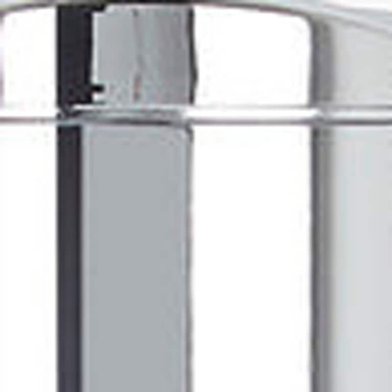 HomeRoots Silver Heavy Duty Plastic Two Chamber Wall Mount Soap Dispenser - 7.25' X '7' X '3.25